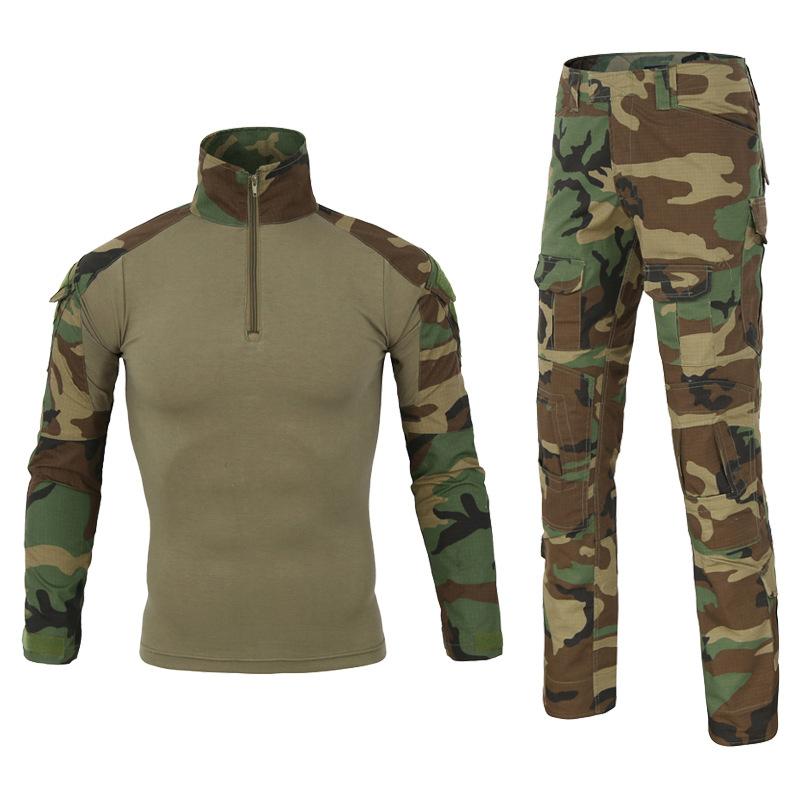 Camouflage Hunting Clothes Uniform Tactical Frog Set Combat Suit Sniper Shirt + Pants Clothing Men Army Shirts, Gray
Camouflage Hunting Clothes Uniform Tactical Frog Set Combat Suit Sniper Shirt + Pants Clothing Men Army Shirts, Gray