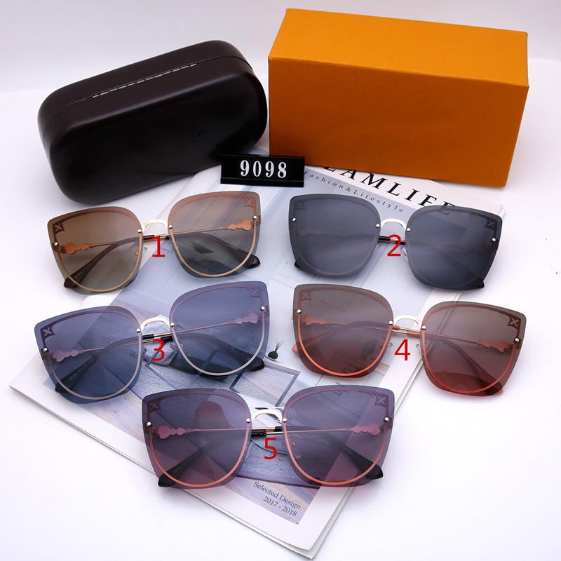 Five colors Fashion sunglasses for men and women luxury design cat eye high quality HD polarized lenses driving outdoor sun glasses 9098
Five colors Fashion sunglasses for men and women luxury design cat eye high quality HD polarized lenses driving outdoor sun glasses 9098