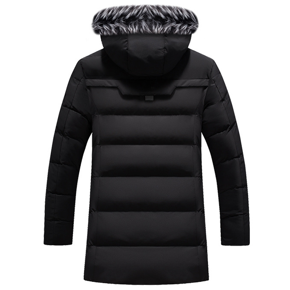 Winter Parkas Men Long Outwear Coat Mens Winter Jacket Cotton Padded Puffer Jacket Fashion Outdoor Coat Warm Fur Collar 201027