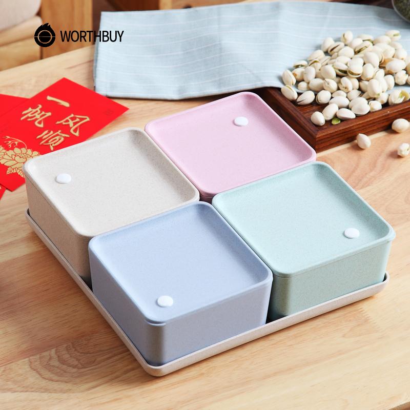 WORTHBUY Wheat Straw Container For New Year Fruits Dry Storage Box Leak-Proof Kitchen Storage Container Organizer
WORTHBUY Wheat Straw Container For New Year Fruits Dry Storage Box Leak-Proof Kitchen Storage Container Organizer