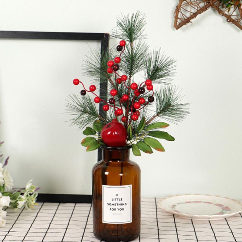 Artificial Berry Branch Lifelike Fruit Ball DIY Simulation Plants Flower Arrangement Ornament Red Pine Needle Cutting Xmas Decor1
Artificial Berry Branch Lifelike Fruit Ball DIY Simulation Plants Flower Arrangement Ornament Red Pine Needle Cutting Xmas Decor1
