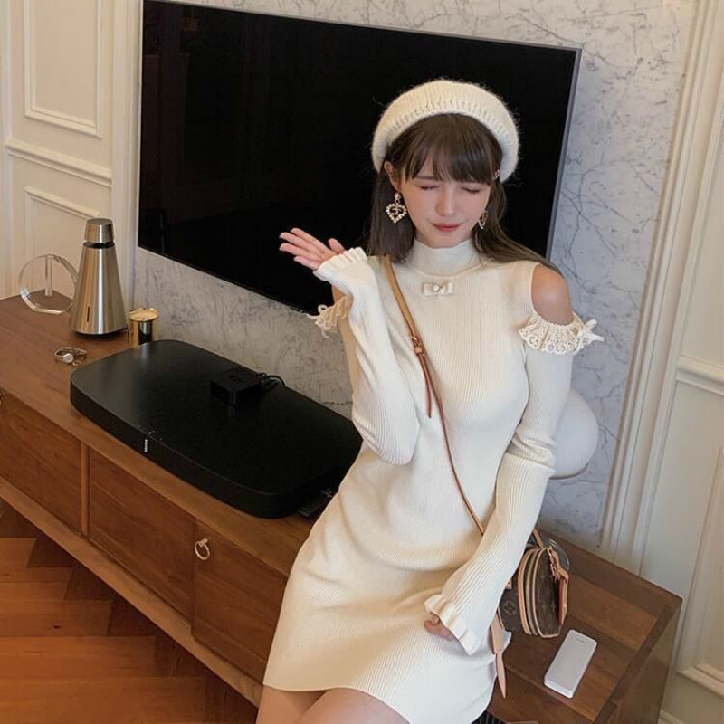 New women 2021 knitted around the neck solid color long sleeve off shoulder fashion dress streetwear dresses y272 K1B2, Stopper
New women 2021 knitted around the neck solid color long sleeve off shoulder fashion dress streetwear dresses y272 K1B2, Stopper