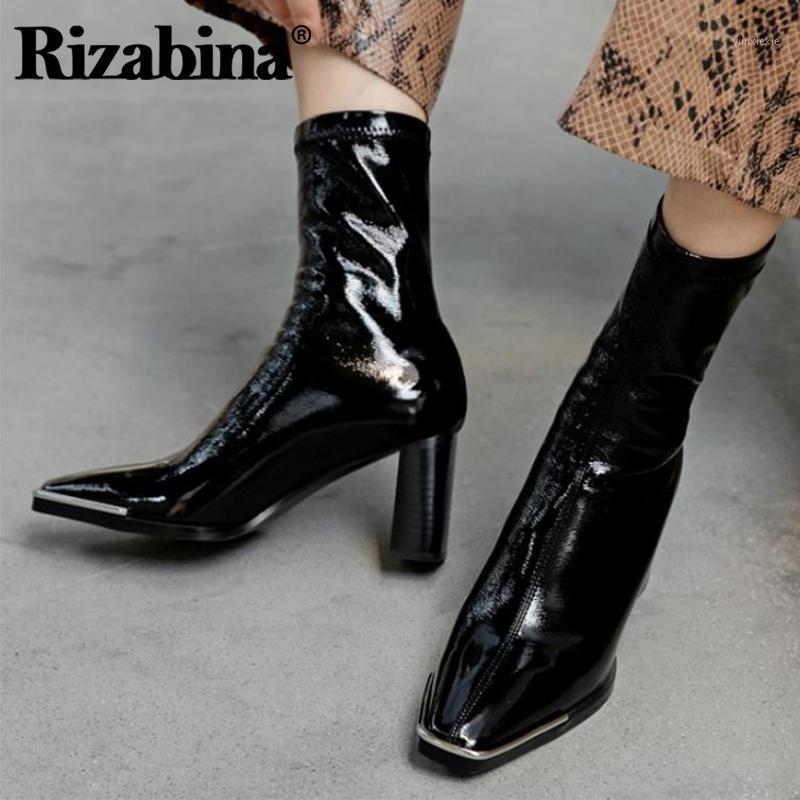 Rizabina Women Ankle Boots Fashion Shoes Square Toe Thick High Heel Zipper Solid Color New Winter Female Footwear Size 34-401, Black
Rizabina Women Ankle Boots Fashion Shoes Square Toe Thick High Heel Zipper Solid Color New Winter Female Footwear Size 34-401, Black
