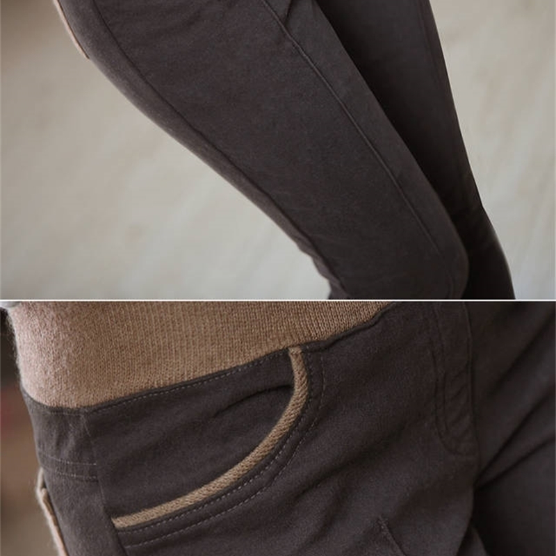 Plus Size S4XL Women Pencil Pants High Waist Skinny Thick Velvet Warm Winter Leggings Jeggings Legins Feminina Trousers 90H 201109Z
