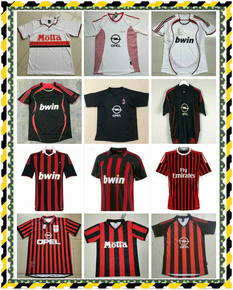 90 91 Retro shirts home 96 97 Gullit RONALDO SOCCER JERSEY 02 03 04 Maldini Van Basten football KAKA Inzaghi AC 06 07 2009 SHEVCHENKO, Black;yellow
90 91 Retro shirts home 96 97 Gullit RONALDO SOCCER JERSEY 02 03 04 Maldini Van Basten football KAKA Inzaghi AC 06 07 2009 SHEVCHENKO, Black;yellow