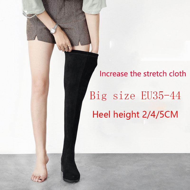 Ladies Spring Over the Knee Boots Women;s Quality Suede Flat block heel Elasticity Long Boots Female Shoes Big Size EU35-44, 2cm
Ladies Spring Over the Knee Boots Women;s Quality Suede Flat block heel Elasticity Long Boots Female Shoes Big Size EU35-44, 2cm