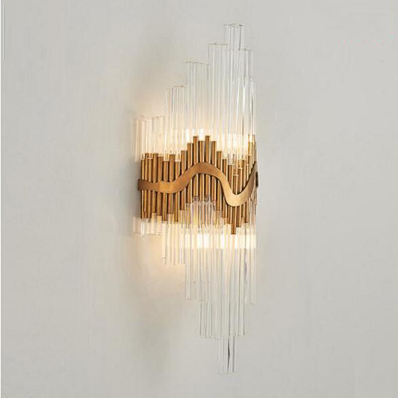 luxury design glass wall lamp gold wall sconce light Dia25*H60cm lustre bedroom lighting
luxury design glass wall lamp gold wall sconce light Dia25*H60cm lustre bedroom lighting