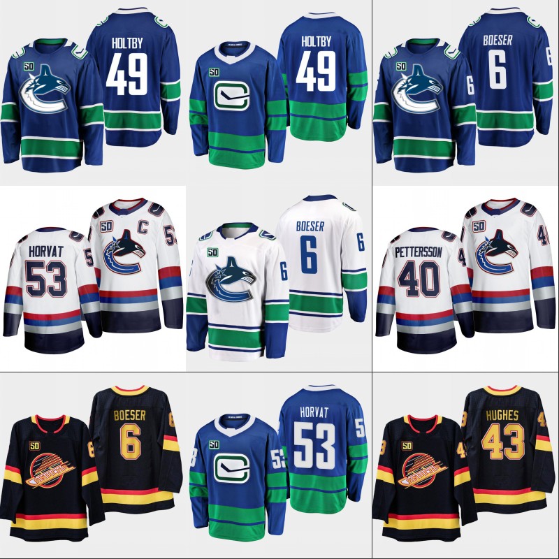 #6 Brock Boeser Jersey Vancouver Canucks 88 Nate Schmidt 35 Thatcher Demko 53 Bo Horvat 43 Quinn Hughes 49 Braden Holtby Hockey Jerseys, Womens white 1 s-xxl
#6 Brock Boeser Jersey Vancouver Canucks 88 Nate Schmidt 35 Thatcher Demko 53 Bo Horvat 43 Quinn Hughes 49 Braden Holtby Hockey Jerseys, Womens white 1 s-xxl
