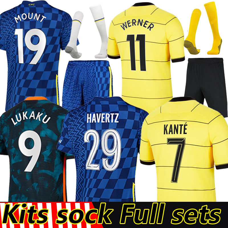 2021 2022 CFC LUKAKU Soccer Jerseys ZIYECH PULISIC MOUNT KANTE HAVERTZ WERNER ABRAHAM CHILWELL GIROUD HUDSON ODOI SAUL Kits sock Full sets football shirt uniforms
2021 2022 CFC LUKAKU Soccer Jerseys ZIYECH PULISIC MOUNT KANTE HAVERTZ WERNER ABRAHAM CHILWELL GIROUD HUDSON ODOI SAUL Kits sock Full sets football shirt uniforms