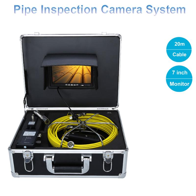 7inch 23mm Drain Pipe Sewer Inspection Camera System 20M Waterproof Industrial Camera 1000 TVL With 12pcs LED
7inch 23mm Drain Pipe Sewer Inspection Camera System 20M Waterproof Industrial Camera 1000 TVL With 12pcs LED