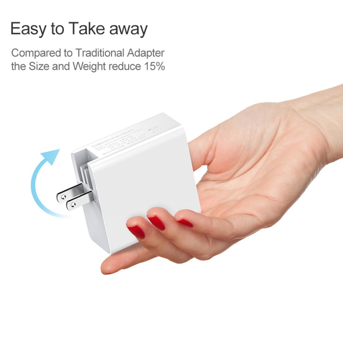 65W PD 2 QC30 Fast Charger Power Adapter Plug Adapter US Plug
65W PD 2 QC30 Fast Charger Power Adapter Plug Adapter US Plug