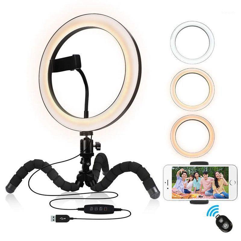 9 inch Ring Light with Flexible Tripod Stand Phone Holder Dimmable Selfie Light Wireless Remote for YouTube/Photography/Makeup1
9 inch Ring Light with Flexible Tripod Stand Phone Holder Dimmable Selfie Light Wireless Remote for YouTube/Photography/Makeup1