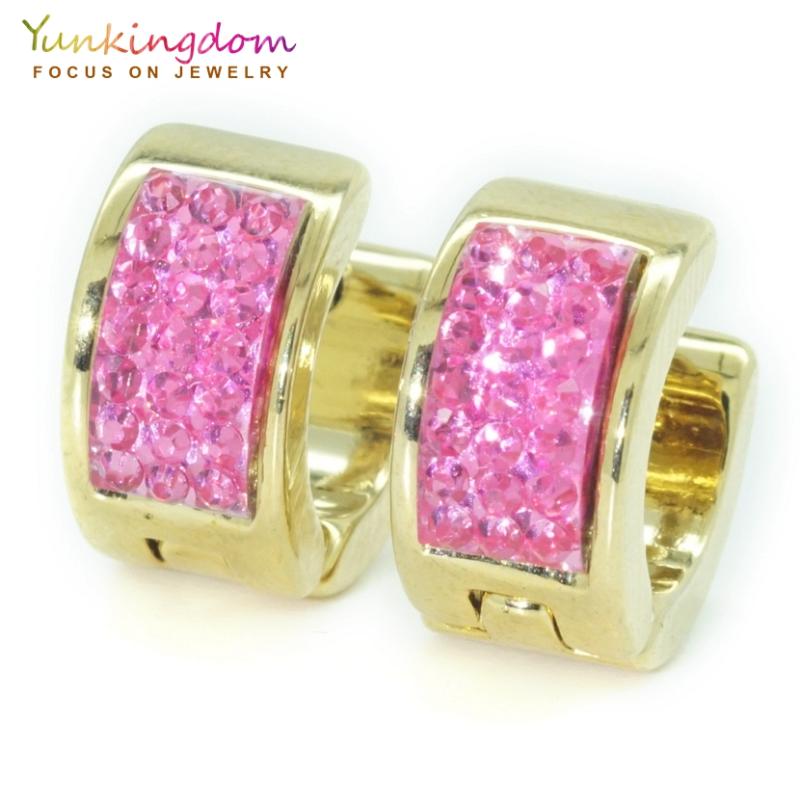 Yunkingdom hot sale titanium dozens crystal earring fashion jewelry stainless steel hoop earrings for women girls gift UE0194
Yunkingdom hot sale titanium dozens crystal earring fashion jewelry stainless steel hoop earrings for women girls gift UE0194