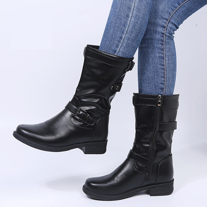 2021 New Spring Autumn Fashion Women's Mid-calf Classic Plutonium Leather Boots Zip Non Slip Boot Short Comfort Ladies Q9G8, Black
2021 New Spring Autumn Fashion Women's Mid-calf Classic Plutonium Leather Boots Zip Non Slip Boot Short Comfort Ladies Q9G8, Black
