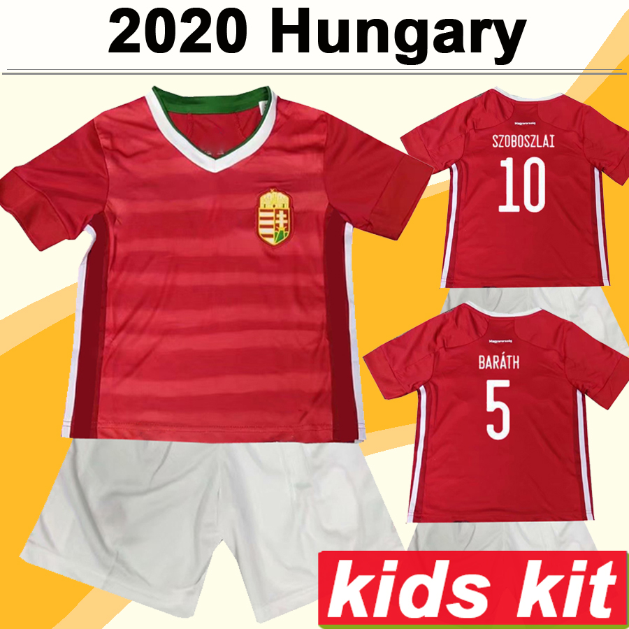 2020 Hungary SZOBOSZLAI National Team Kids Kit Soccer Jerseys European Cup WILLI ORBAN BALOGH BARATH Home Red Football Shirts Child Uniforms, Black
2020 Hungary SZOBOSZLAI National Team Kids Kit Soccer Jerseys European Cup WILLI ORBAN BALOGH BARATH Home Red Football Shirts Child Uniforms, Black