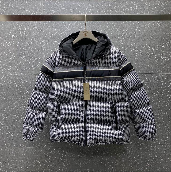 Women' new houndstooth stand-collar hooded down jacket with letter print on the back of bread jacket free shipping, Black
Women' new houndstooth stand-collar hooded down jacket with letter print on the back of bread jacket free shipping, Black