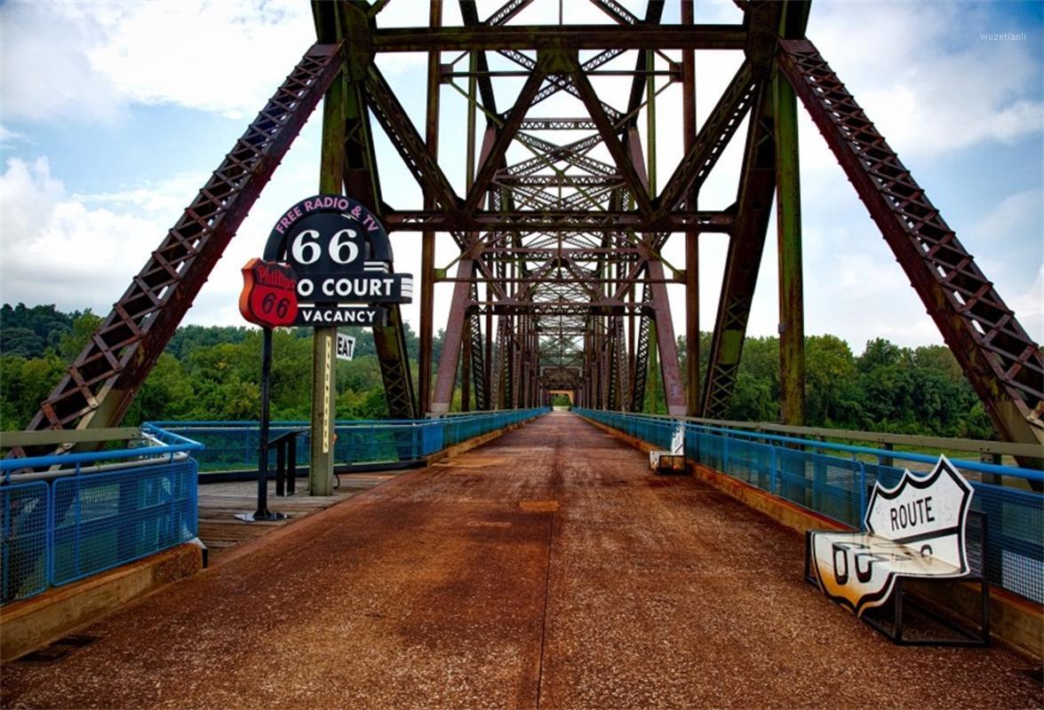 Laeacco Route 66 Board Sign Steel Bridge Child Scenic Photographic Backgrounds Customized Photography Backdrops For Photo Studio1
Laeacco Route 66 Board Sign Steel Bridge Child Scenic Photographic Backgrounds Customized Photography Backdrops For Photo Studio1