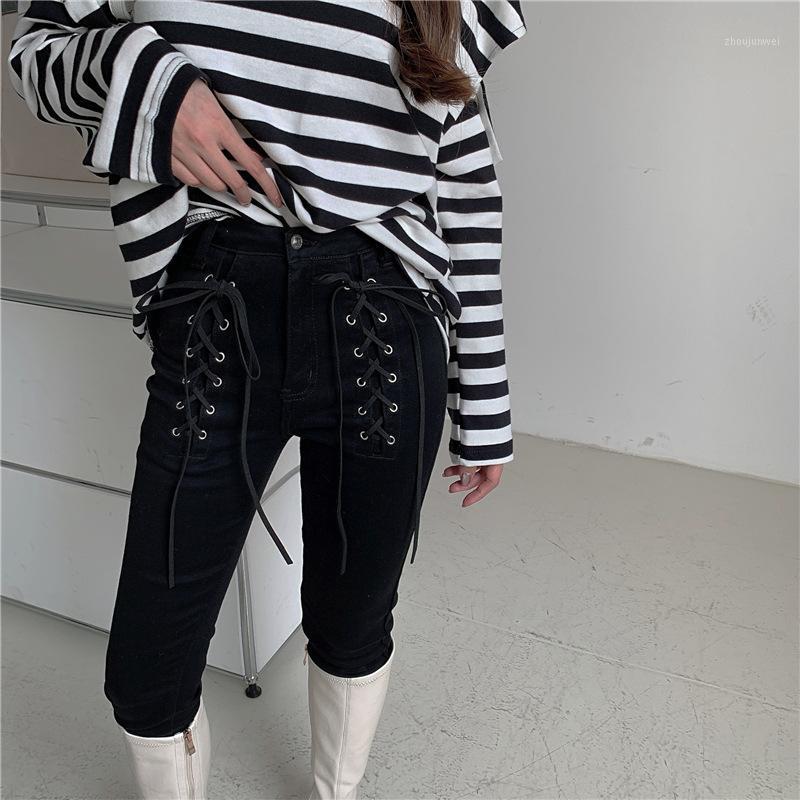 High Waist Jeans Women Bandage Stretch Denim Pencil Pants Slim Skinny Female Trousers Streetwear Outfits Women, Black
High Waist Jeans Women Bandage Stretch Denim Pencil Pants Slim Skinny Female Trousers Streetwear Outfits Women, Black