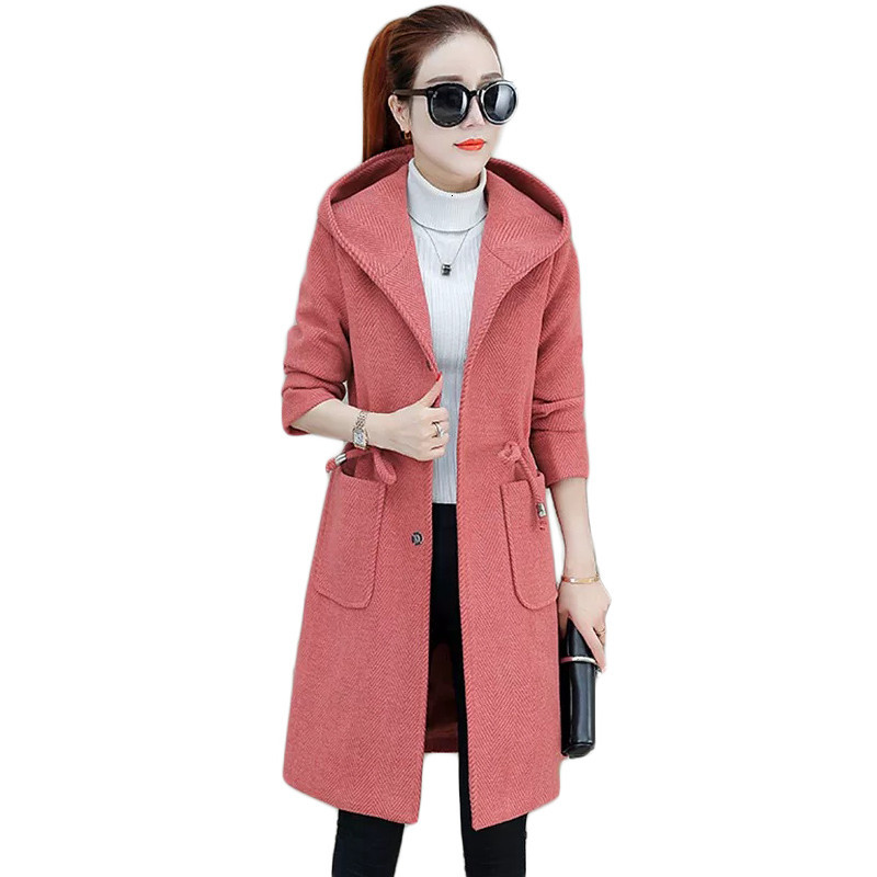 2021 New Women's wool coat autumn new thin Korean fashion with hood sweet woolen coats girls plus size long female tops, Gray white.
2021 New Women's wool coat autumn new thin Korean fashion with hood sweet woolen coats girls plus size long female tops, Gray white.