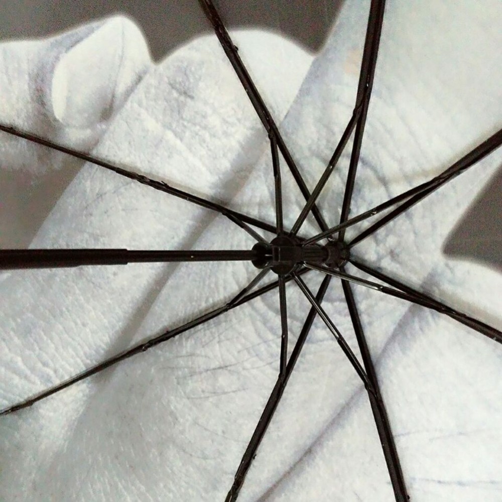 Cool Middle Finger Umbrella, Windproof Folding Parasol for Men & Women - Black dh910320090