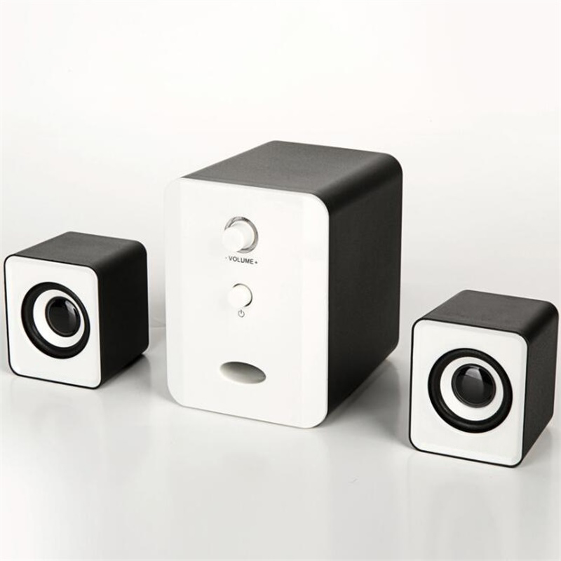 USB Wired Combination Speakers Desktop Laptop Sound Box Bass Stereo Music Player SubwooferPhones Computer 3pcsSet