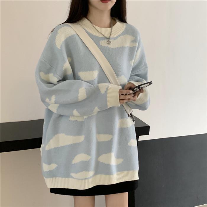 Autumn and winter new lazy style loose and thin T-neck sweater for female students, Black
Autumn and winter new lazy style loose and thin T-neck sweater for female students, Black