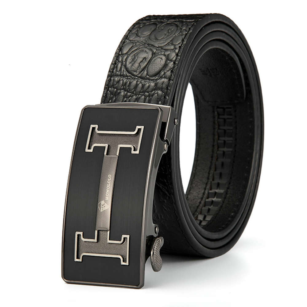 Top selling men's leather belt men's belt head leather crocodile leather business pants belt, Black
Top selling men's leather belt men's belt head leather crocodile leather business pants belt, Black
