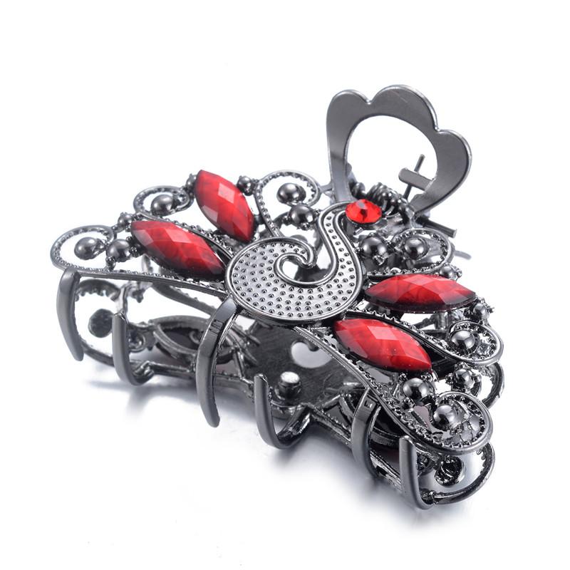 Ladies Large Hair Claw Clamps Hair Clip Peacock Clamps Accessories Retro Girl Multicolor Crystal Resin Hairpin Jewelry
Ladies Large Hair Claw Clamps Hair Clip Peacock Clamps Accessories Retro Girl Multicolor Crystal Resin Hairpin Jewelry
