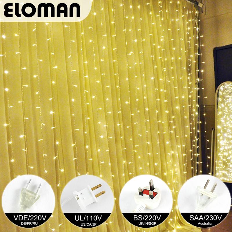 3m*3m window curtain string lights ELOMAN Christmas Wedding Party Home Garden Bedroom Outdoor Indoor led decoration
3m*3m window curtain string lights ELOMAN Christmas Wedding Party Home Garden Bedroom Outdoor Indoor led decoration
