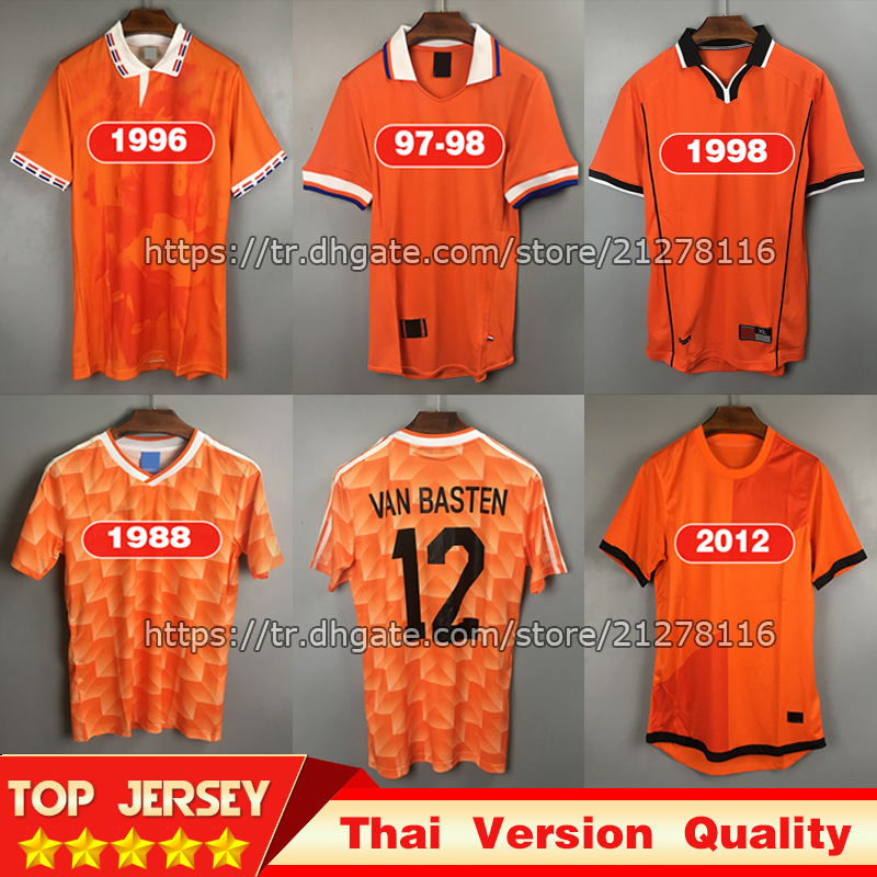 Retro 1988 Holland Soccer Jerseys Van Basten 1996 1998 2012 Gullit Football Shirts BERGKAMP 97 98 Rijkaard DAVIDS Uniforms, Black
Retro 1988 Holland Soccer Jerseys Van Basten 1996 1998 2012 Gullit Football Shirts BERGKAMP 97 98 Rijkaard DAVIDS Uniforms, Black