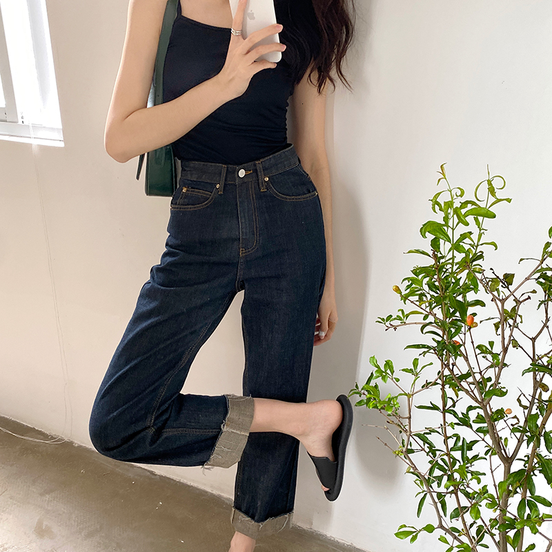 2021 Dark Blue Breeches Feminine Brim New Fall Thin Retro Tall Joker Pants 2V6A, Black
2021 Dark Blue Breeches Feminine Brim New Fall Thin Retro Tall Joker Pants 2V6A, Black