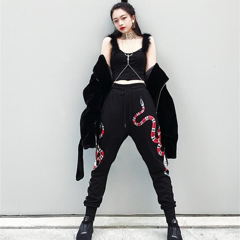 Mens Joggers Sweatpants 3d Print Snake Animal Fashion Fitness Bodybuilding Streetwear Casual Pants 201128