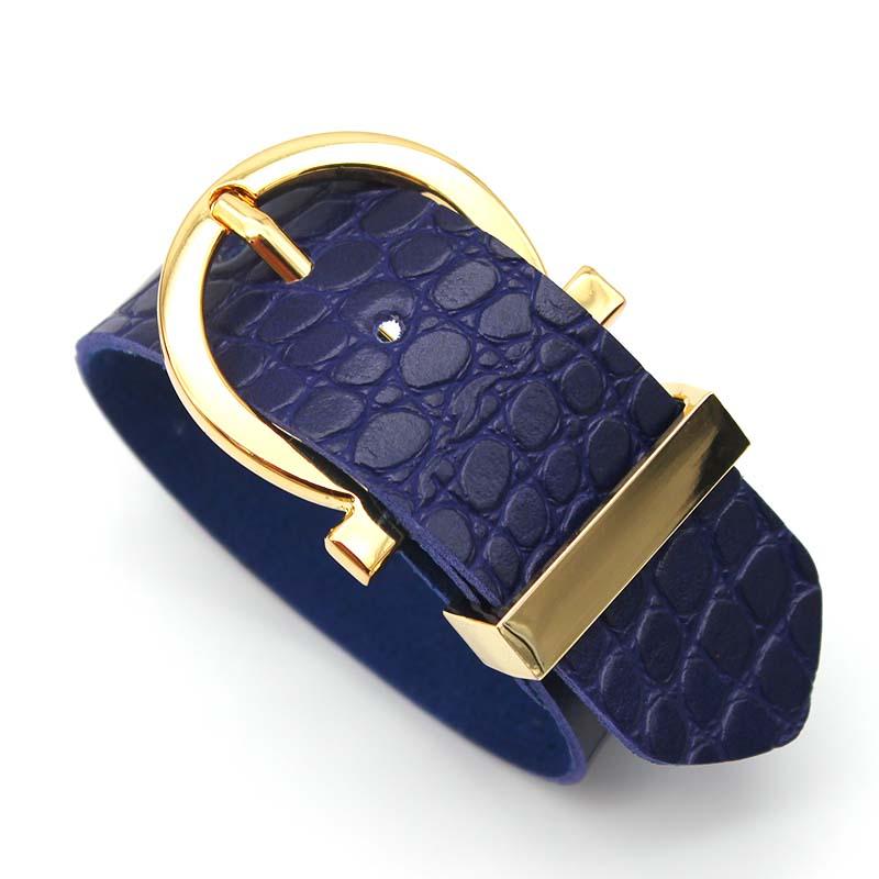 Tennis Fashion Jewelry Simple Wide Crack Leather Bracelet For Women Contracted Joker Ms Ladys Wrap Gifts, Golden;silver
Tennis Fashion Jewelry Simple Wide Crack Leather Bracelet For Women Contracted Joker Ms Ladys Wrap Gifts, Golden;silver