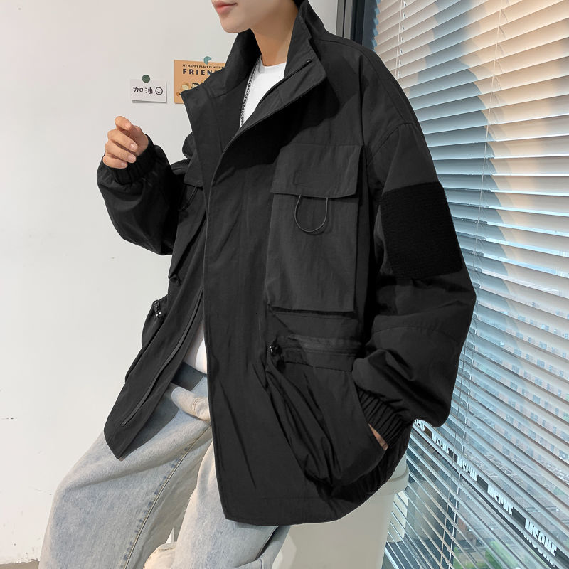 Men's Spring 2021 and Autumn New Pure Jacket Youth Light Male Fashion 9F9L, Dark gray.
Men's Spring 2021 and Autumn New Pure Jacket Youth Light Male Fashion 9F9L, Dark gray.
