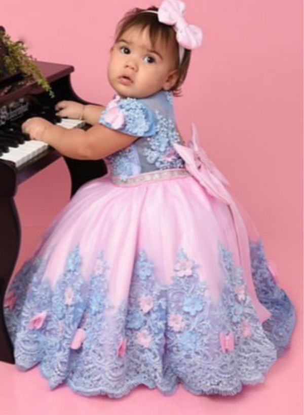 lace beaded flower girl dresses sheer neck hand made flowers little girl wedding dresses cheap communion pageant dresses gowns zj44