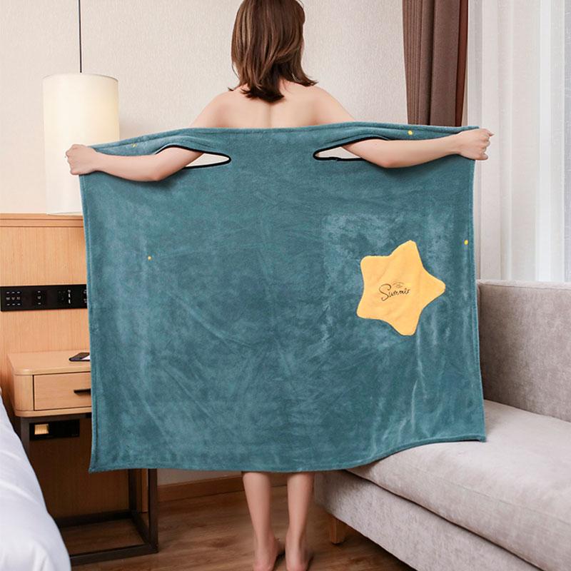 Women Bathrobe Wearable Bath Towel Superfine Fiber Towels Soft and Absorbent Coral Fleece Towel for Hotel Home Bathroom Gifts, 08
Women Bathrobe Wearable Bath Towel Superfine Fiber Towels Soft and Absorbent Coral Fleece Towel for Hotel Home Bathroom Gifts, 08