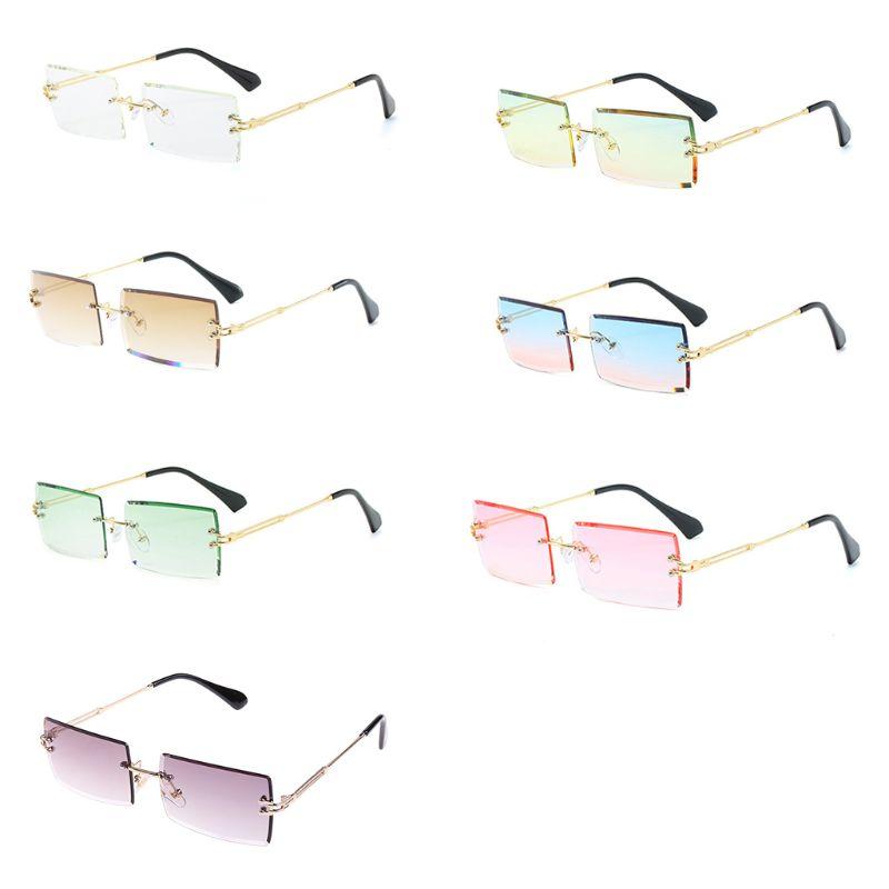 New Frameless Cut Edge Square Sunglasses Fashion Men and Women Small Color Sun Glasses 2XPC
New Frameless Cut Edge Square Sunglasses Fashion Men and Women Small Color Sun Glasses 2XPC