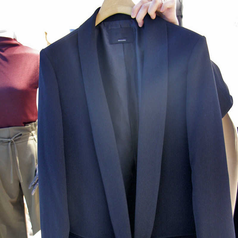 Ladies blazer casual white long-sleeved small suit Korean professional ladies jacket new autumn blouse 201114