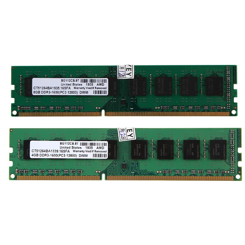 DDR3 Memory Ram PC3-12800 1600MHz 1.5V 240Pins Desktop DIMM for AMD
DDR3 Memory Ram PC3-12800 1600MHz 1.5V 240Pins Desktop DIMM for AMD