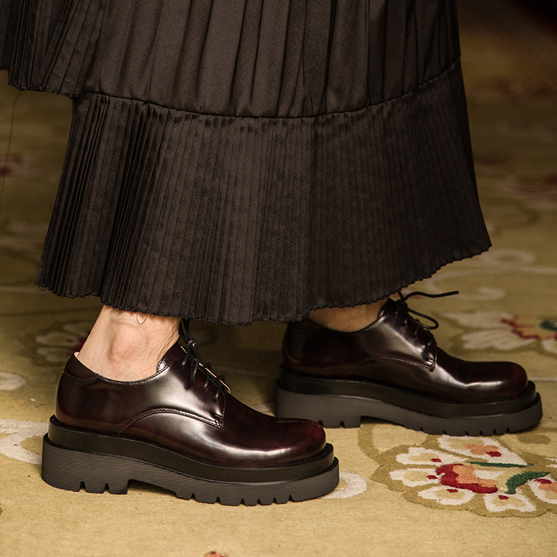 2021 All-match Woman Cow Thick Bottom Loop-up Toe-round Toe Round Foot Shallow Spring in the Air Free Platform Shoes K7S1, Red wine
2021 All-match Woman Cow Thick Bottom Loop-up Toe-round Toe Round Foot Shallow Spring in the Air Free Platform Shoes K7S1, Red wine