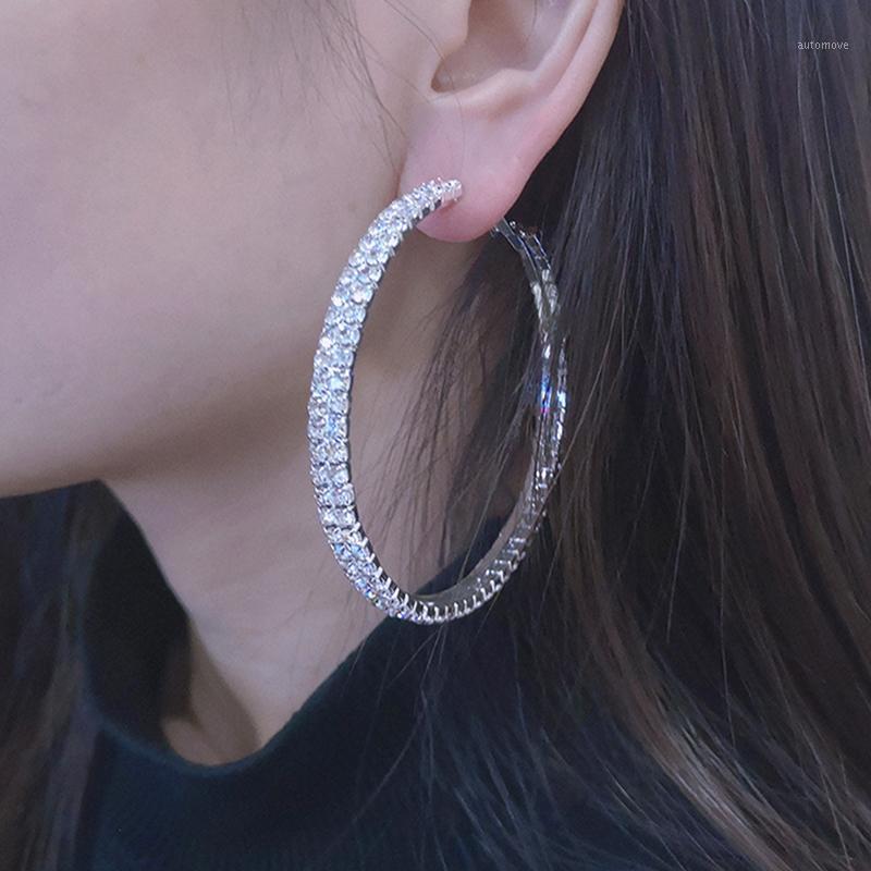 skysuk Sparkling 2 Rows Rhinestone Big Hoop Earrings for Women Silver Color Round Circle Statement Wedding Earrings Prom Gift1
skysuk Sparkling 2 Rows Rhinestone Big Hoop Earrings for Women Silver Color Round Circle Statement Wedding Earrings Prom Gift1
