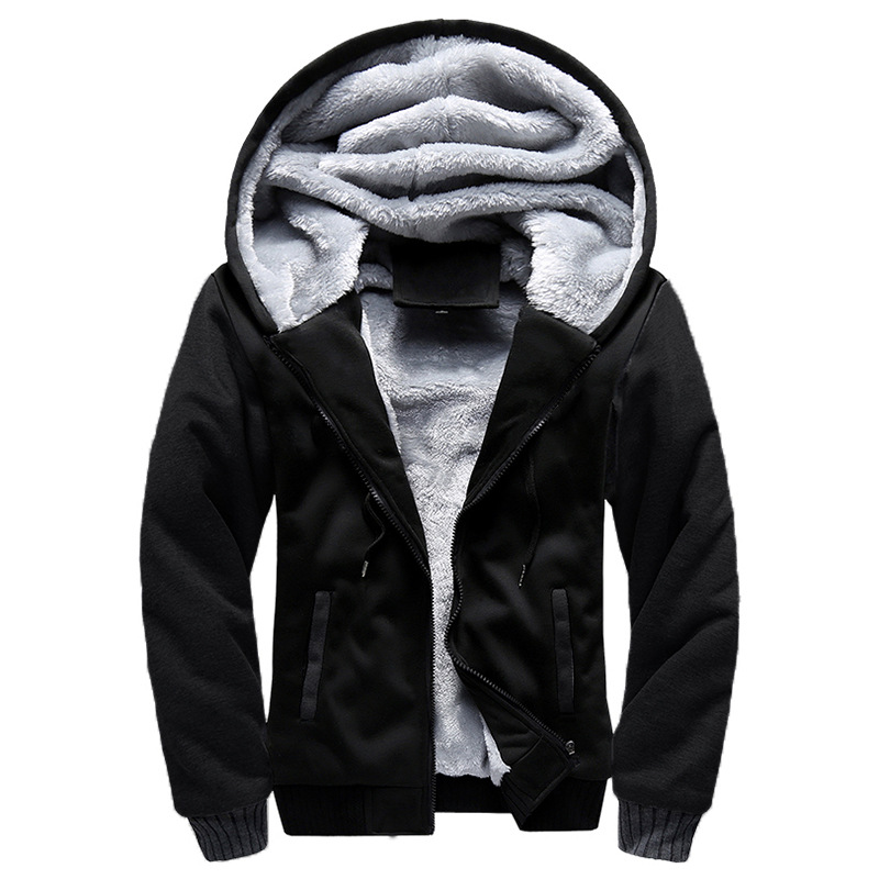 Foreign trade winter new sports European and American men solid color thick sweater and velvet zipper cardigan color matching hooded jacket
Foreign trade winter new sports European and American men solid color thick sweater and velvet zipper cardigan color matching hooded jacket