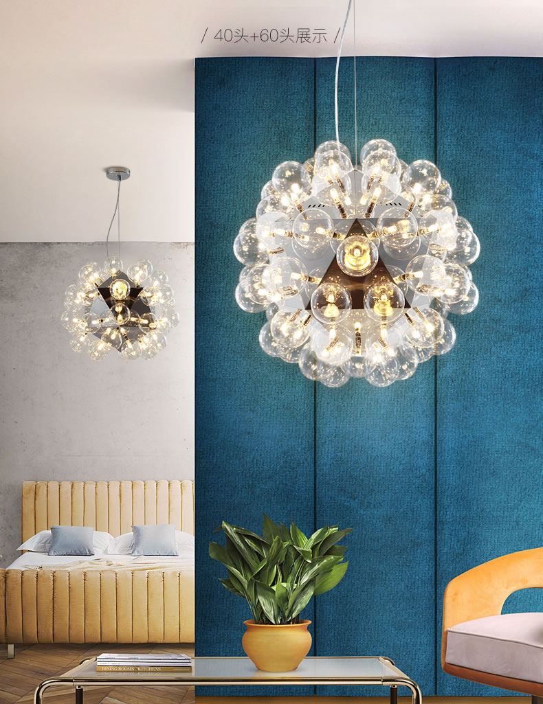 Nordic Taraxacum bubbles Pendant Lights lamps Glass Mirror Ball Kitchen Hanging Lamp Modern Living Dining room bar decor Light Fixture
Nordic Taraxacum bubbles Pendant Lights lamps Glass Mirror Ball Kitchen Hanging Lamp Modern Living Dining room bar decor Light Fixture