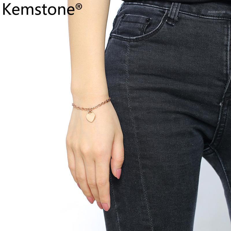 Kemstone Trendy 20CM Stainless Steel Heart Rose Gold Silver Plated Charms Bracelets Jewelry For Ladies1
Kemstone Trendy 20CM Stainless Steel Heart Rose Gold Silver Plated Charms Bracelets Jewelry For Ladies1