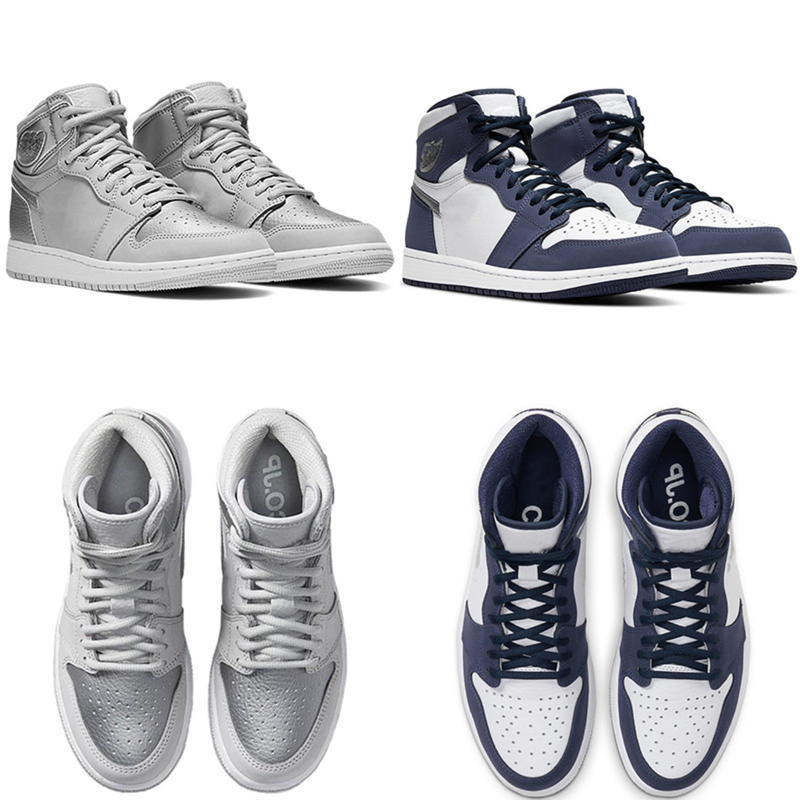 Newest CO.JP x Basketball Shoes Mens 1 OG High Midnight Navy Metallic Silver White Toe Sports Sneakers Trainers size 36-45, 01
Newest CO.JP x Basketball Shoes Mens 1 OG High Midnight Navy Metallic Silver White Toe Sports Sneakers Trainers size 36-45, 01