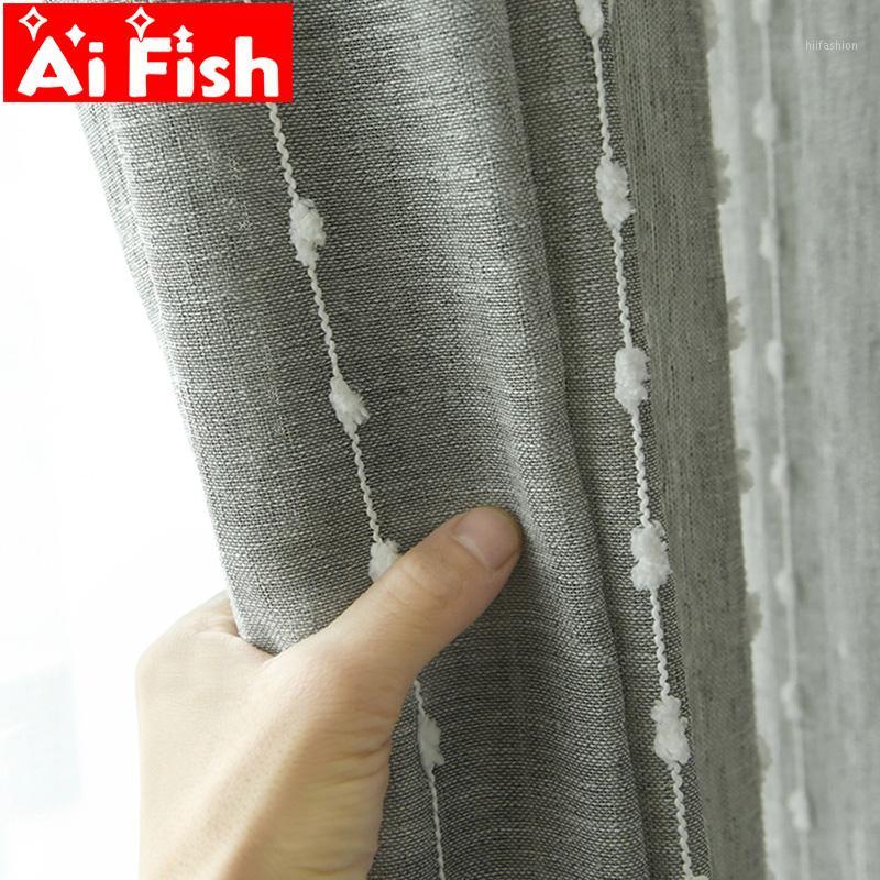 White linen window screens vertical stripes with cotton ball Tulle Curtains for Living Room Modern Gray Tulle Cortinas MY350C1
White linen window screens vertical stripes with cotton ball Tulle Curtains for Living Room Modern Gray Tulle Cortinas MY350C1