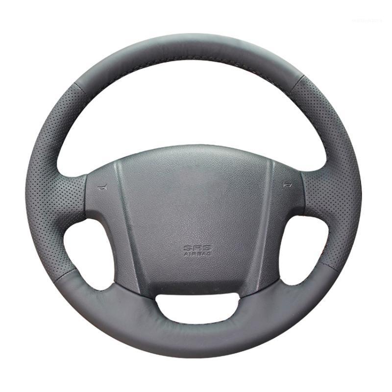 Steering Wheel Covers Black Artificial Leather Hand-stitched No-slip Car Cover For Kia Sportage 2 2005 2006 2007 2008 2009 2010
Steering Wheel Covers Black Artificial Leather Hand-stitched No-slip Car Cover For Kia Sportage 2 2005 2006 2007 2008 2009 2010