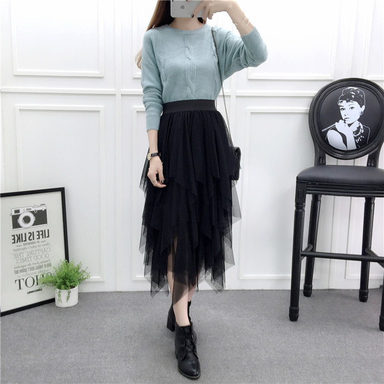 New Tulle Midi Womens 2021 Spring Elastic High Waist Mesh Tutu Asymmetry Skirts Female Black White Skirt Streetwear Kbcz
New Tulle Midi Womens 2021 Spring Elastic High Waist Mesh Tutu Asymmetry Skirts Female Black White Skirt Streetwear Kbcz