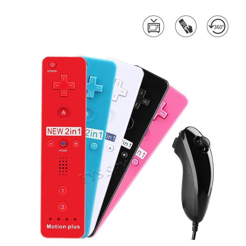 2 in 1 Wireless Gamepad Remote Controller for Wii Built-in Motion Plus with Nunchuck for Joystick Video Game Accessory1
2 in 1 Wireless Gamepad Remote Controller for Wii Built-in Motion Plus with Nunchuck for Joystick Video Game Accessory1
