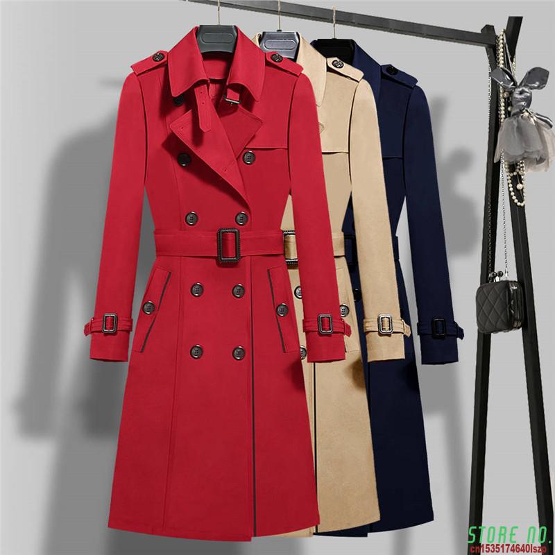2020 New Spring Autumn Women Double Breasted Long Trench Coats Khaki Slim Belt Cloak Windbreaker Female Plus Size Outerwear P194
2020 New Spring Autumn Women Double Breasted Long Trench Coats Khaki Slim Belt Cloak Windbreaker Female Plus Size Outerwear P194